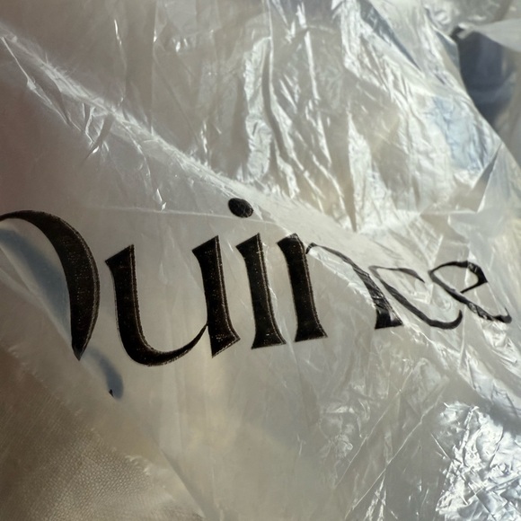 Quince European Linen Duvet Cover Set White Size Twin - Picture 12 of 14